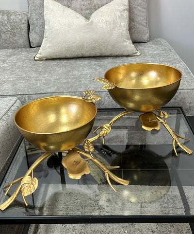 Janin Gold foil bowl - Luscious Homewares