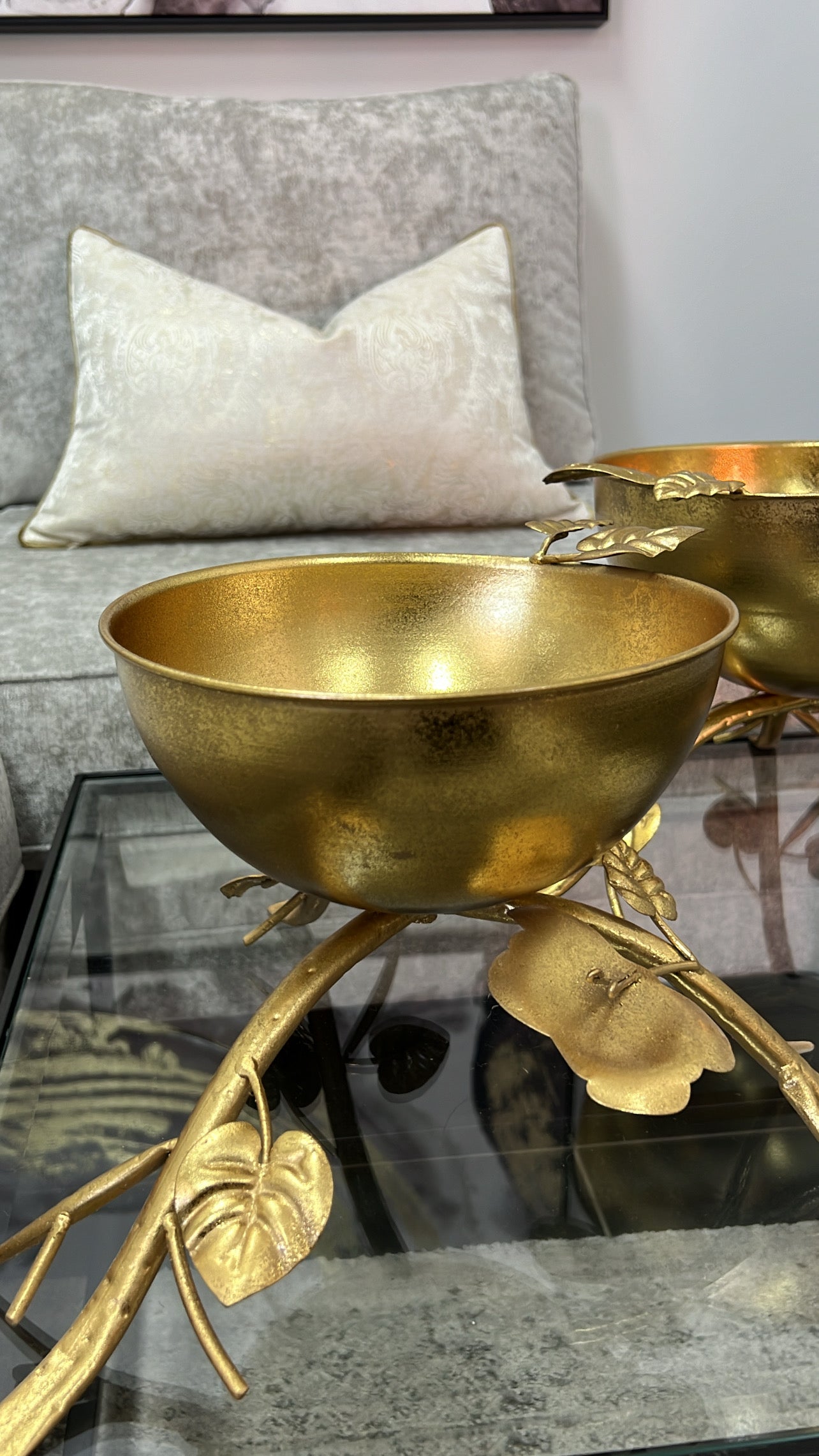 Janin Gold foil bowl - Luscious Homewares