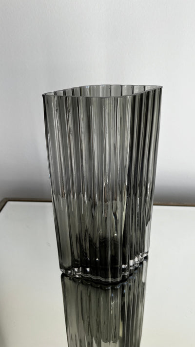 Monica black grey vase