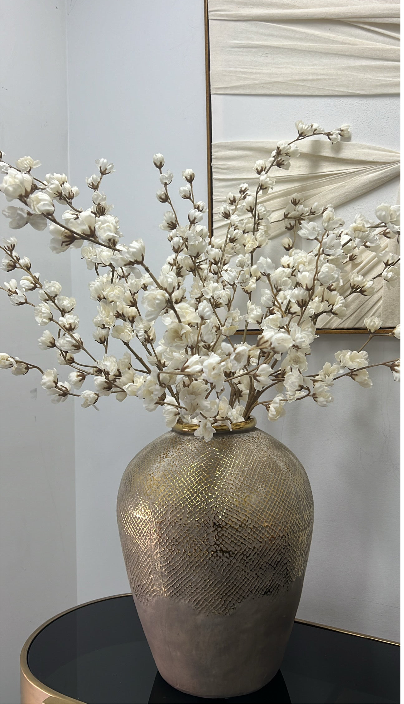 Cream Cherry blossom 110 cm stem