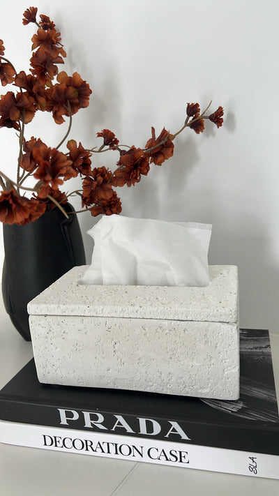 Stone plain tissue box