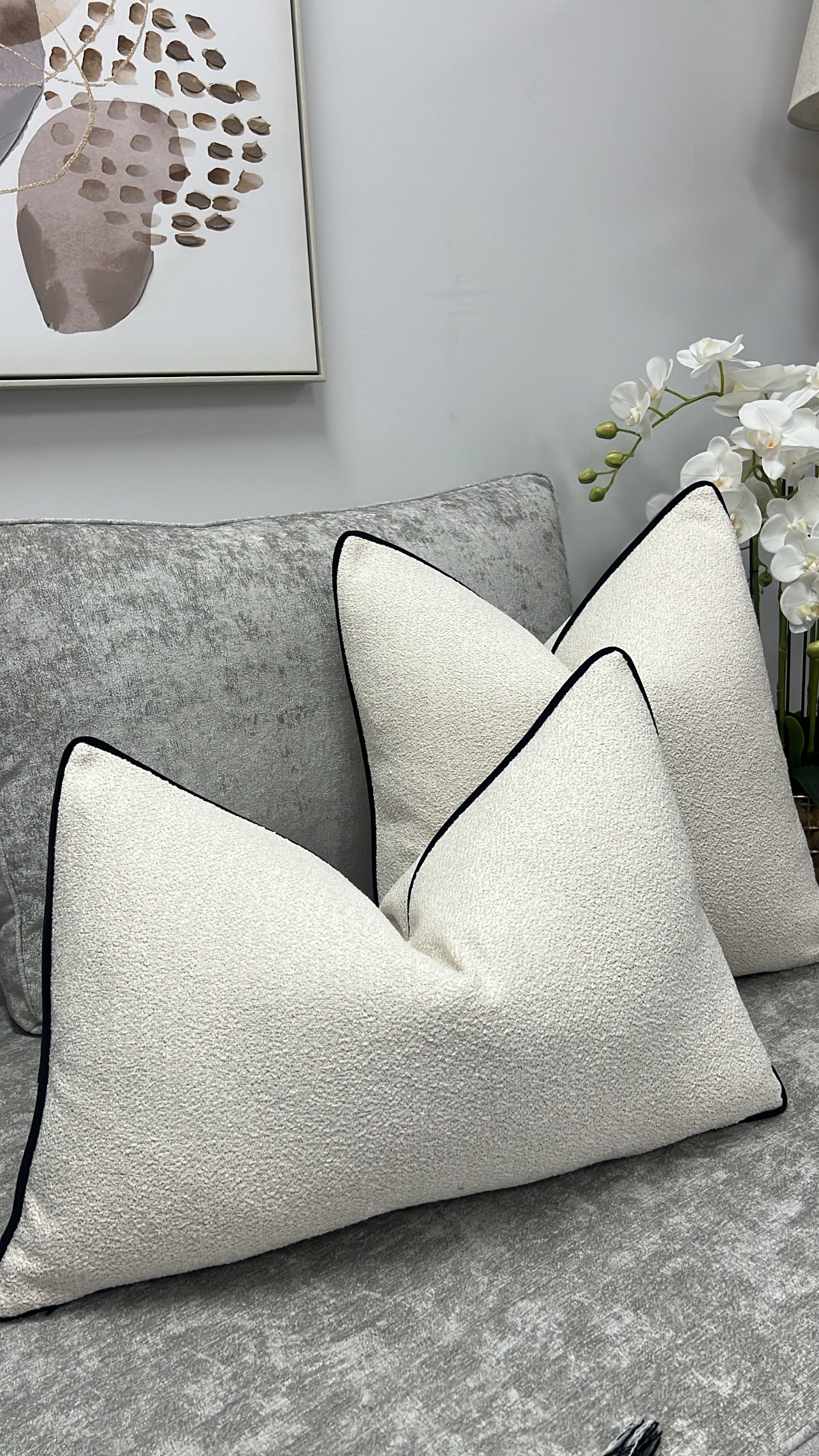 Stone cushion - Luscious Homewares