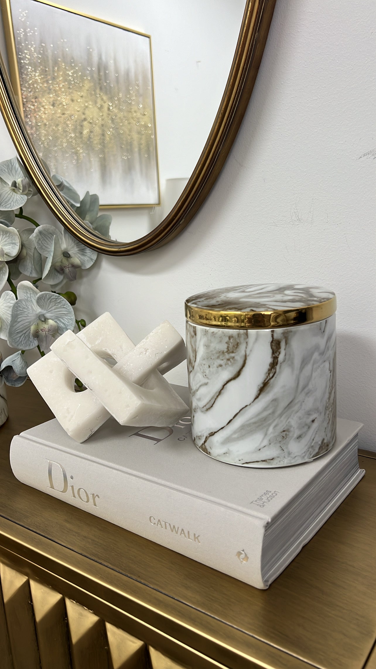 Marble swirl Jar