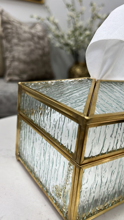 Waterfall tissue box - Luscious Homewares