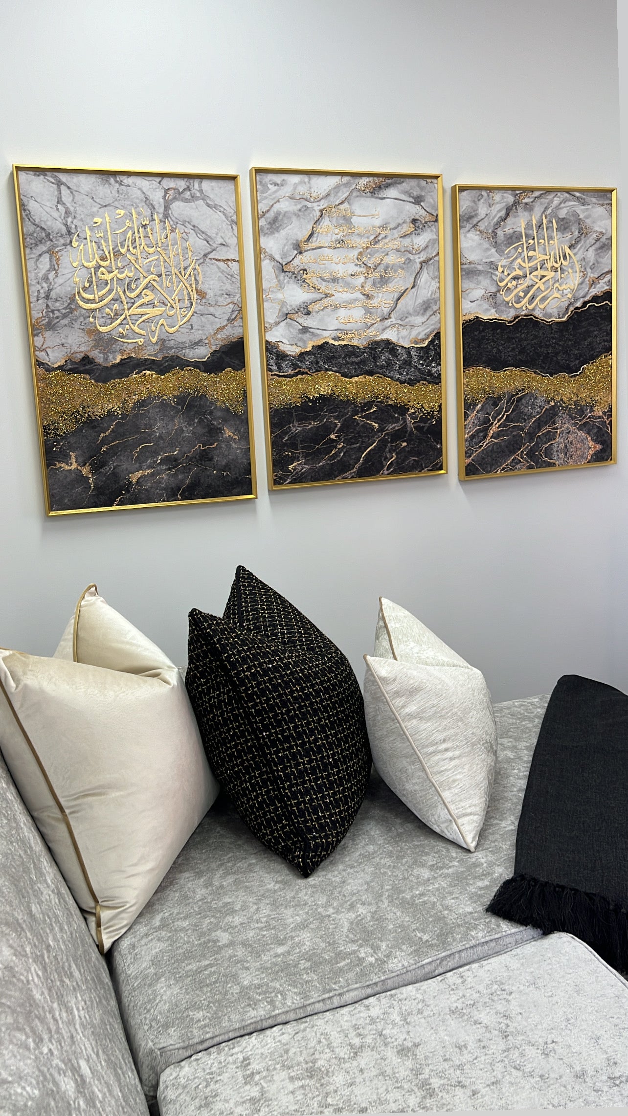 Lagoon arabic Calligraphy diamanté frame - Luscious Homewares