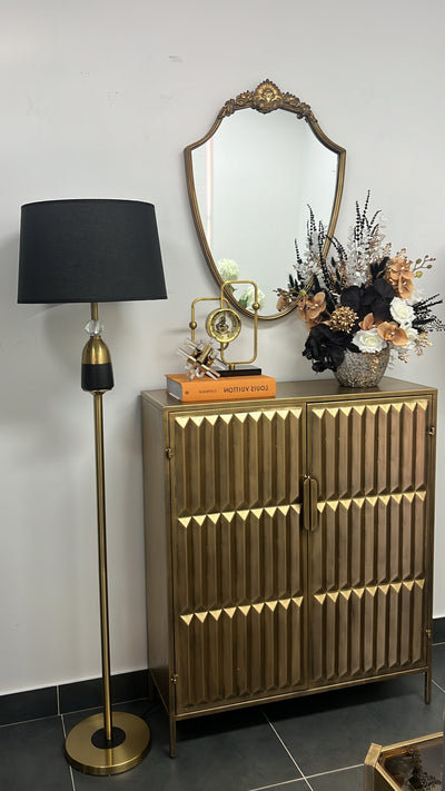 Gold brass clock