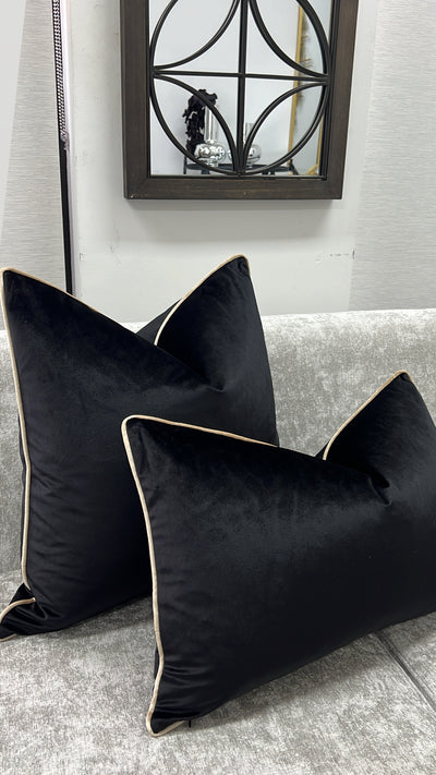 Luxury black / nude piping - Luscious Homewares