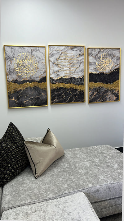 Lagoon arabic Calligraphy diamanté frame - Luscious Homewares