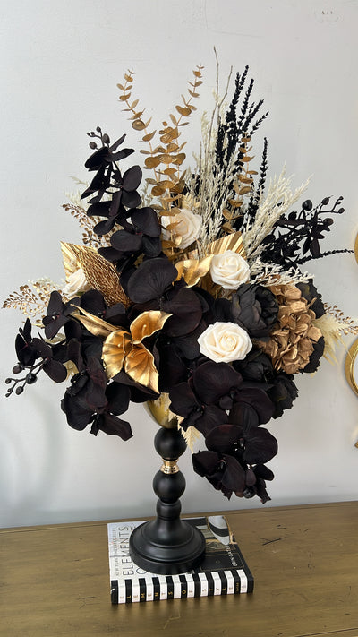 Shadow bloom floral arrangement