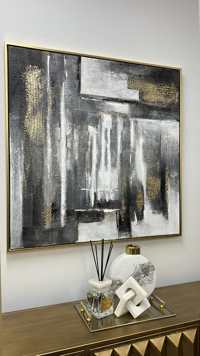 Abstracts Gold frame wall art