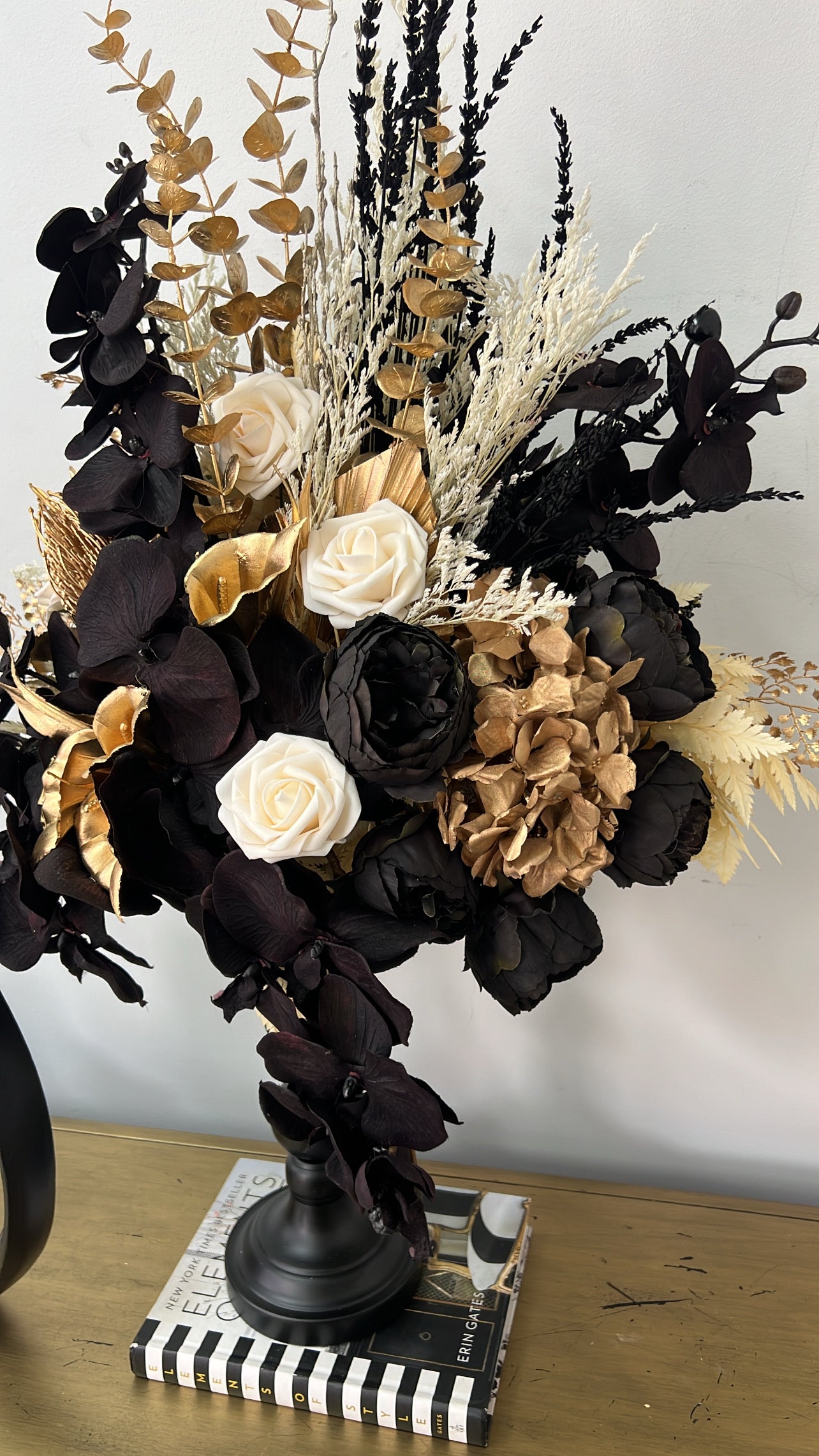 Shadow bloom floral arrangement