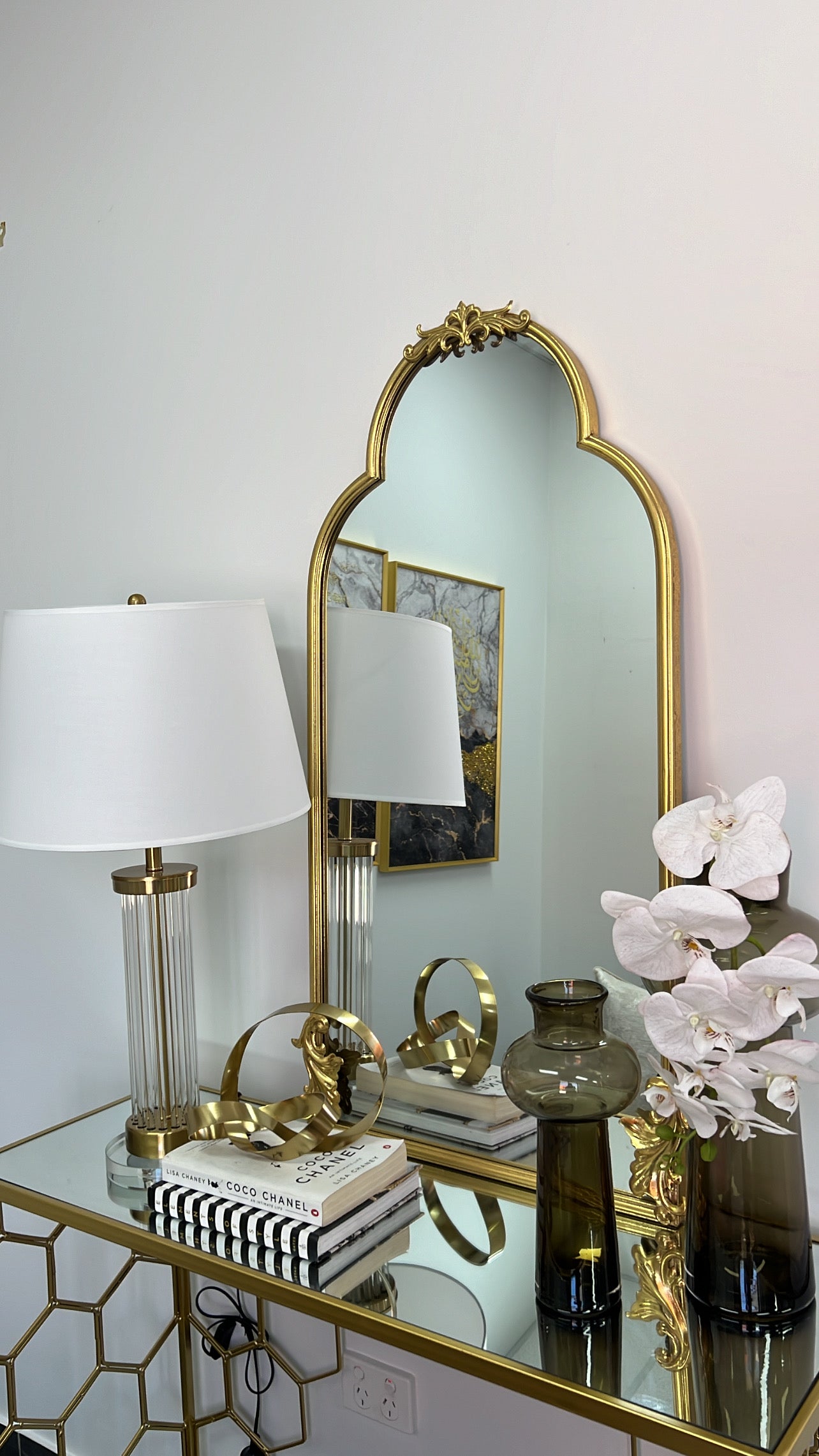 Lola Gold mirror - Luscious Homewares