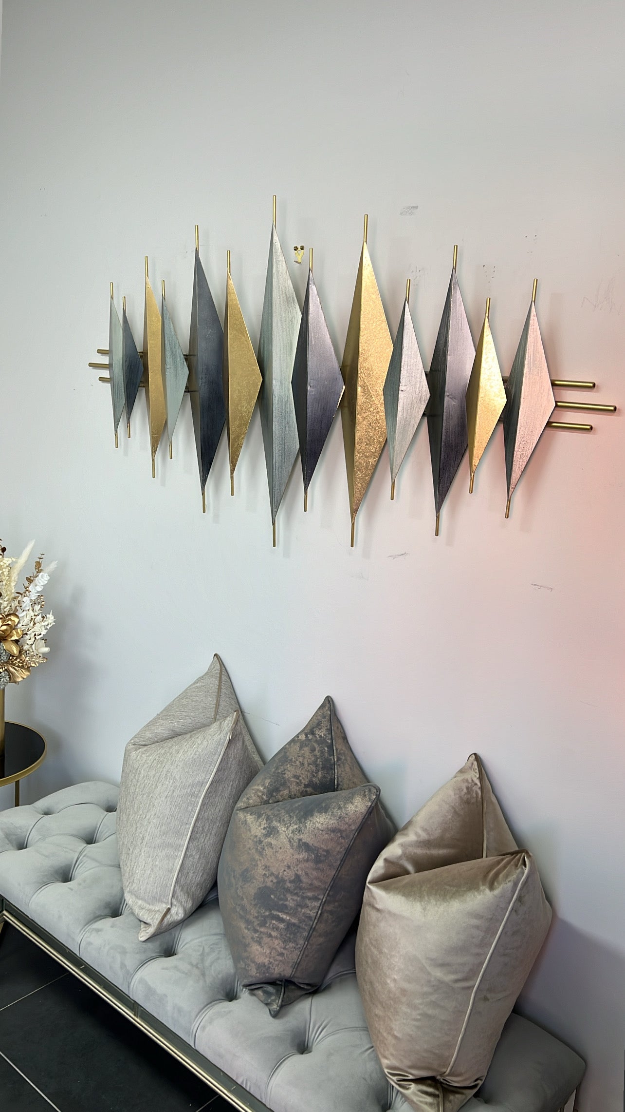 3D metal wall hanging sculpture