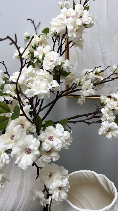 Cream floral Cherry blossom 110 cm stem