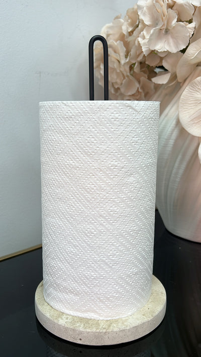 Travertine stone Paper towel holder