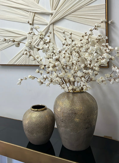 Luxe Mesh gold vase