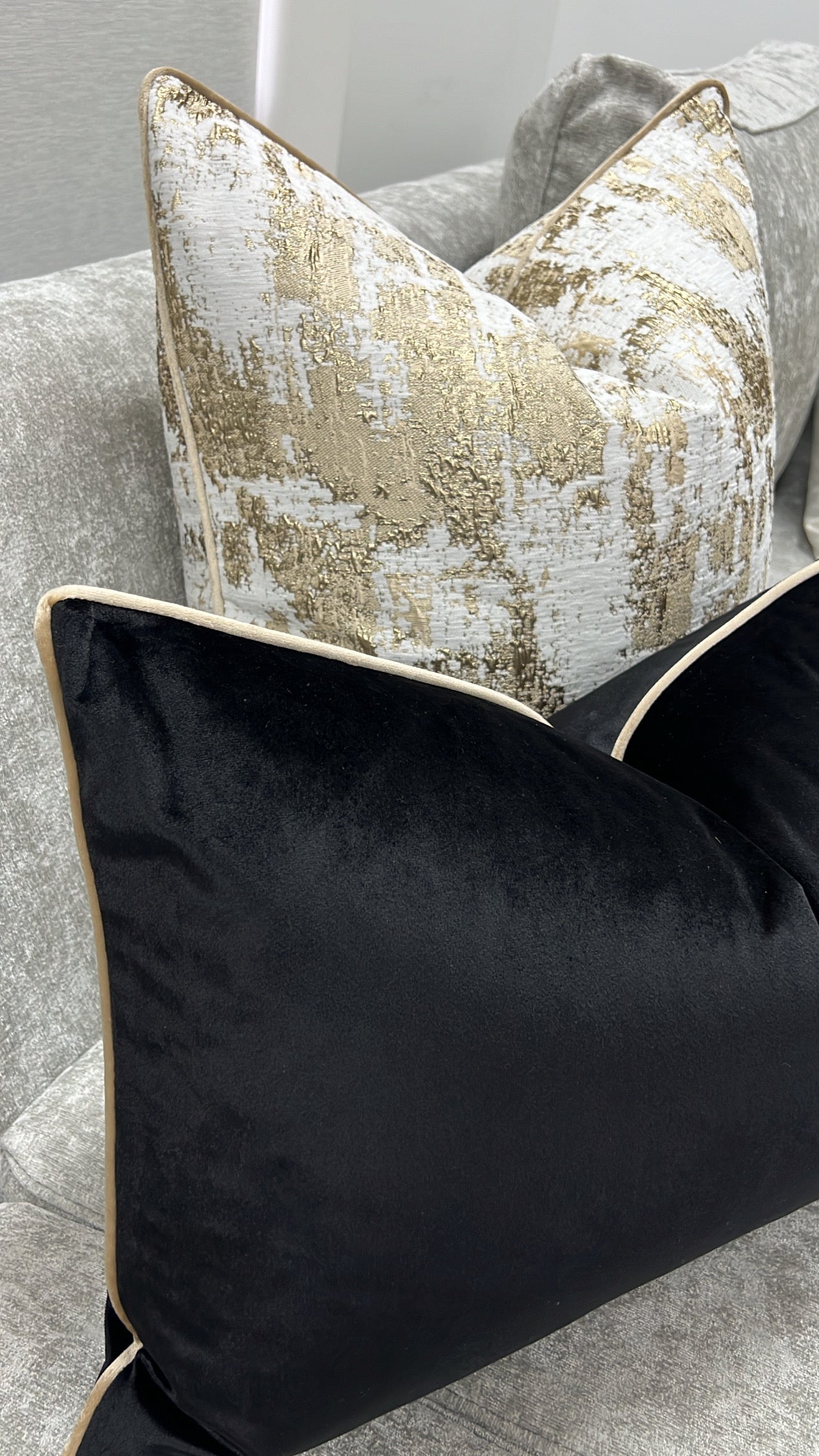 Luxury black / nude piping - Luscious Homewares