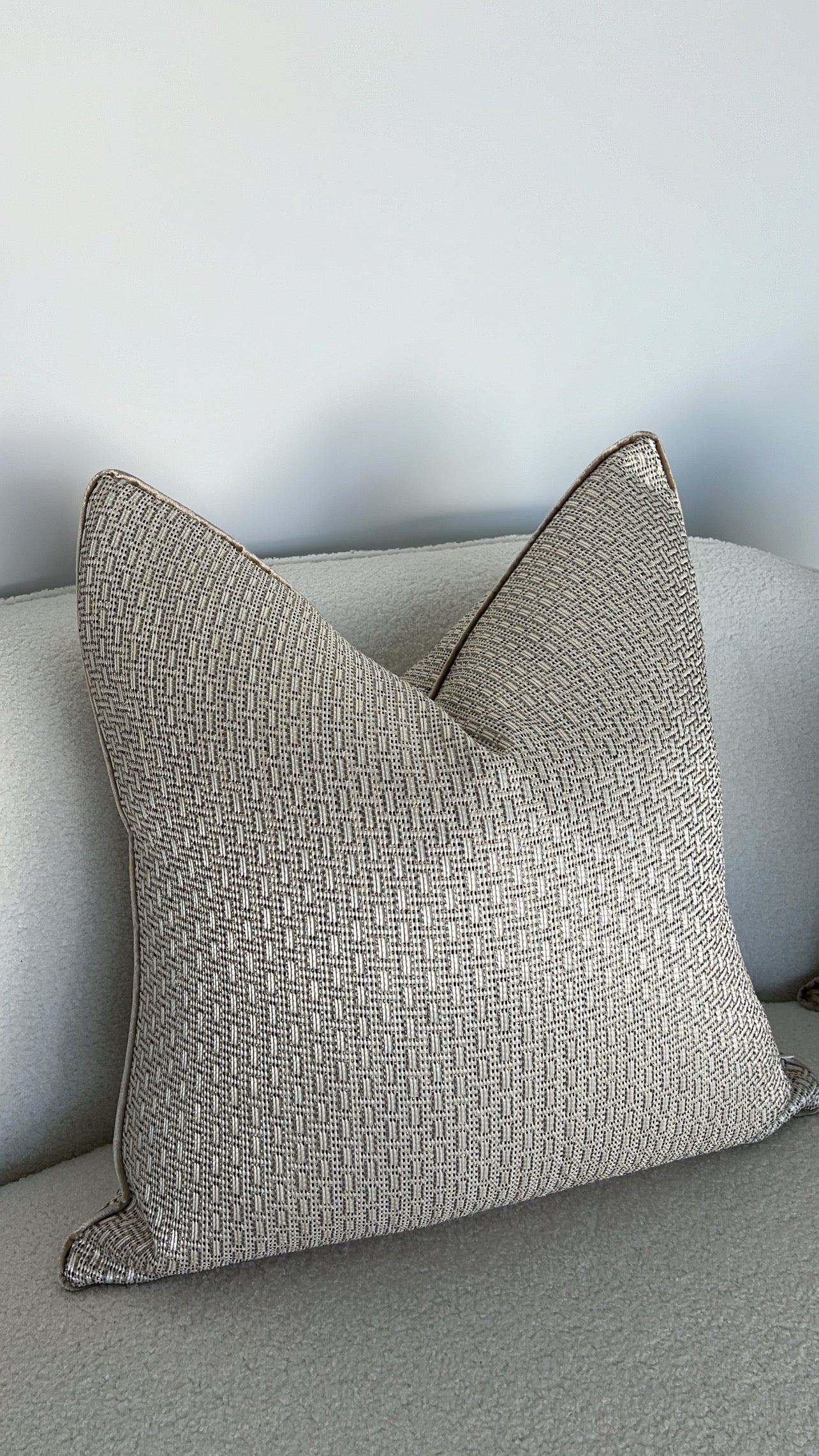 Zell champagne cushion