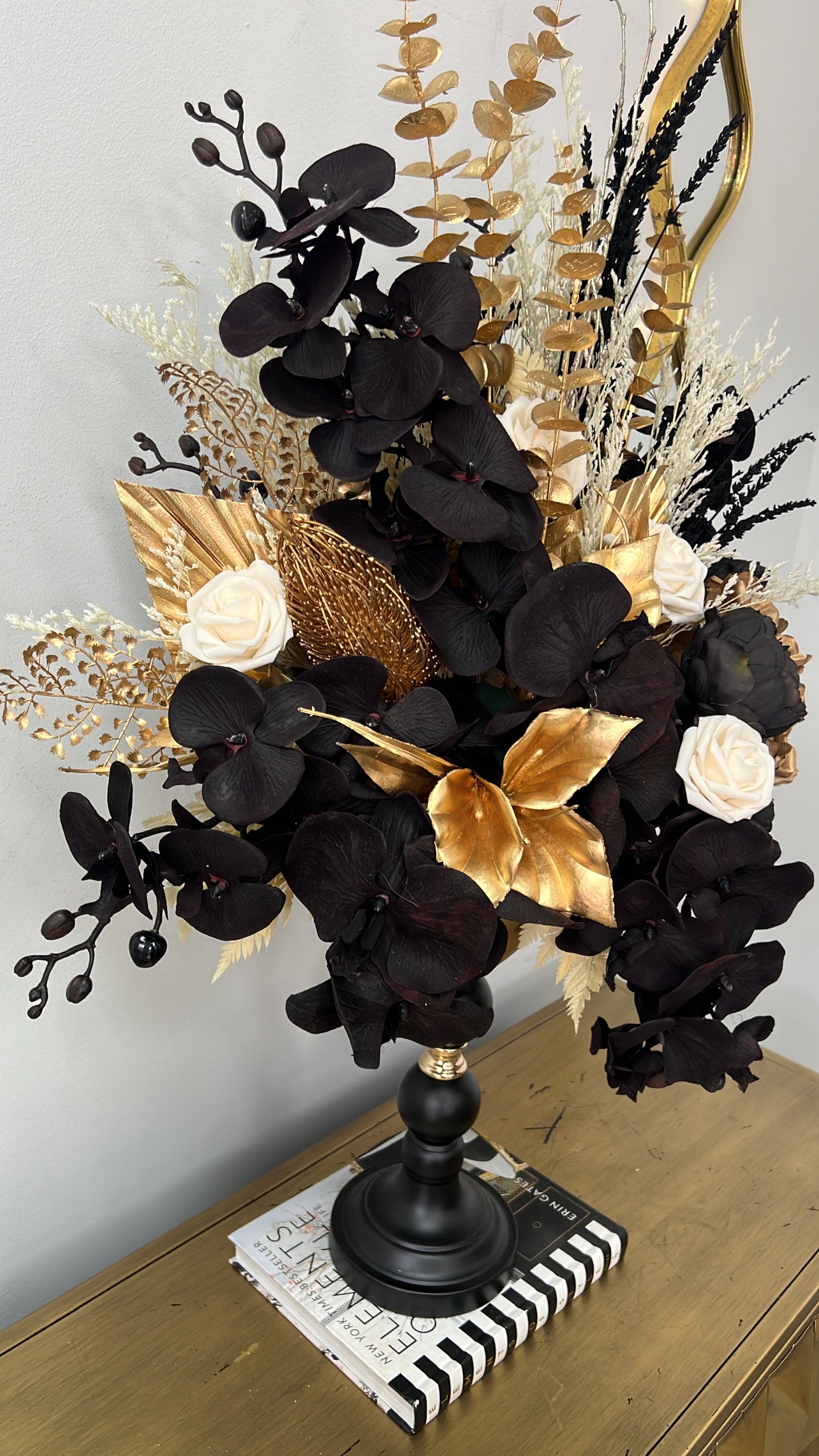 Shadow bloom floral arrangement