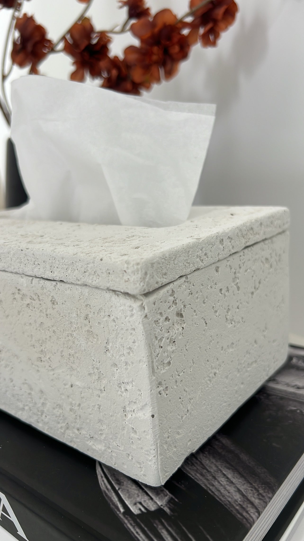 Stone plain tissue box