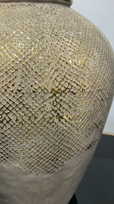 Luxe Mesh gold vase