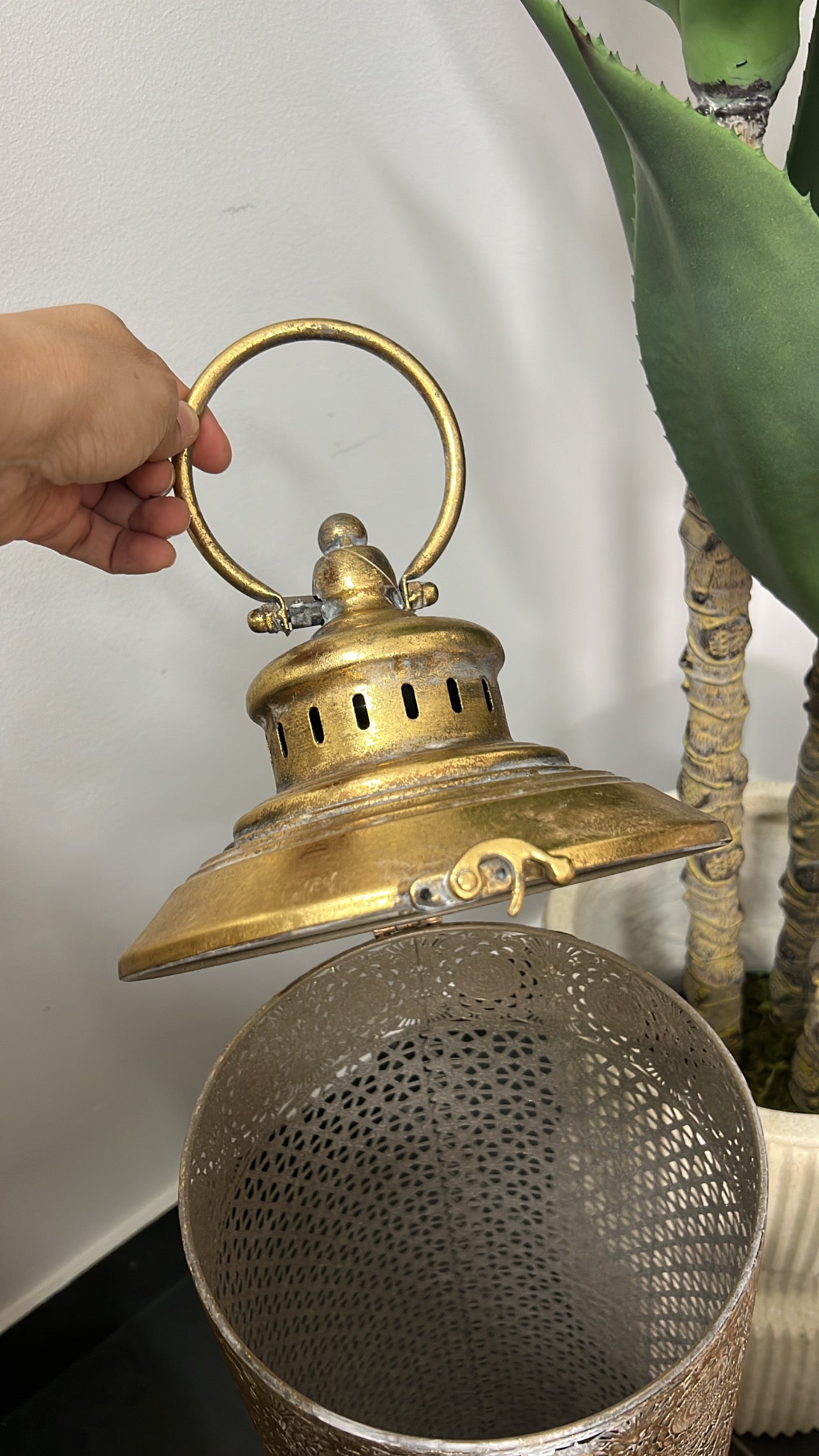 Morrocan Rustic gold Lantern