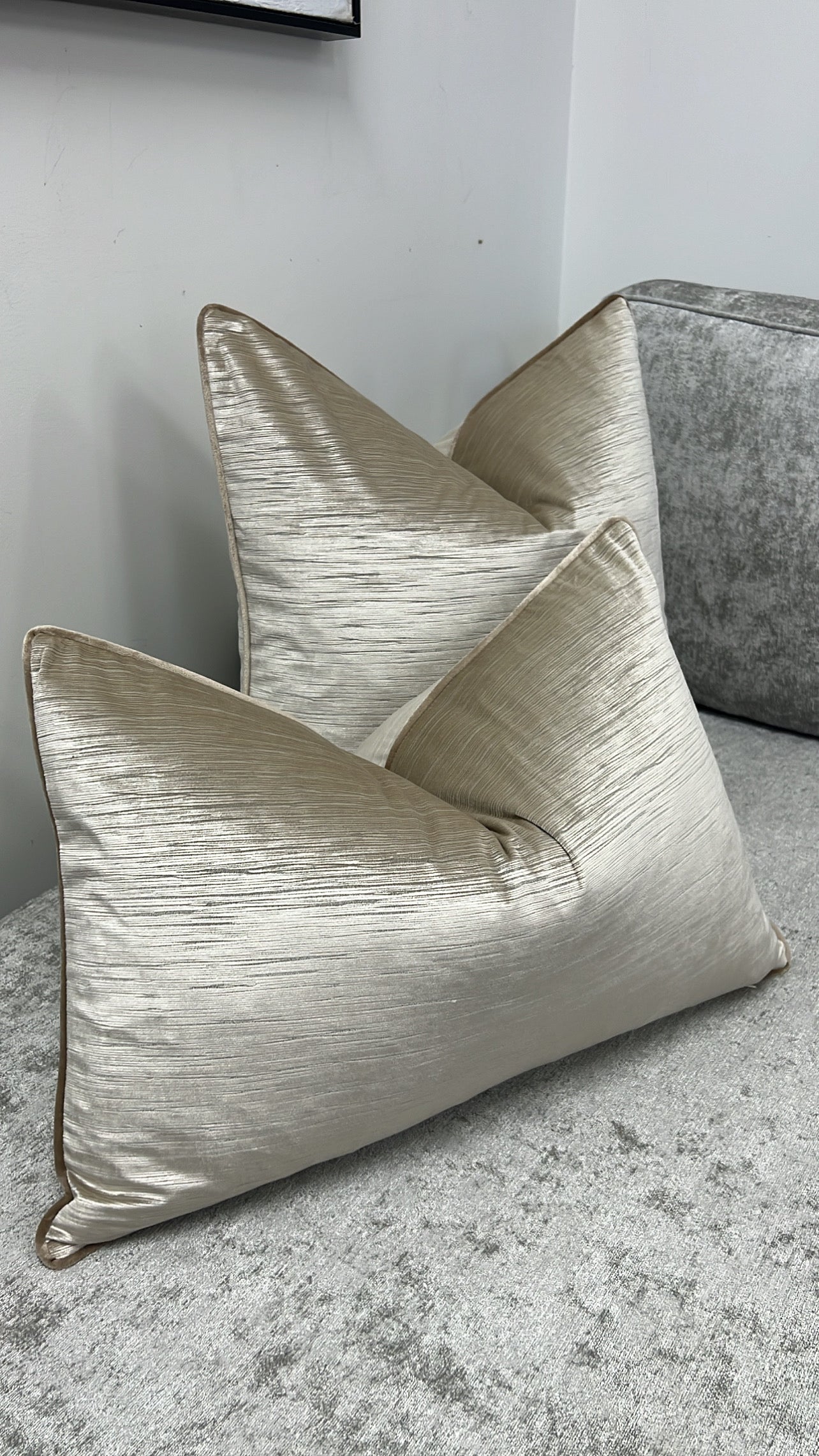 Acacia champagne cushion - Luscious Homewares