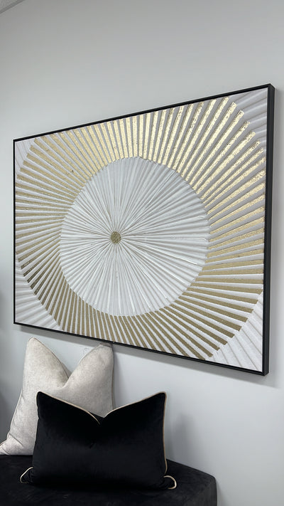 Gold rays Wall art frame - Luscious Homewares