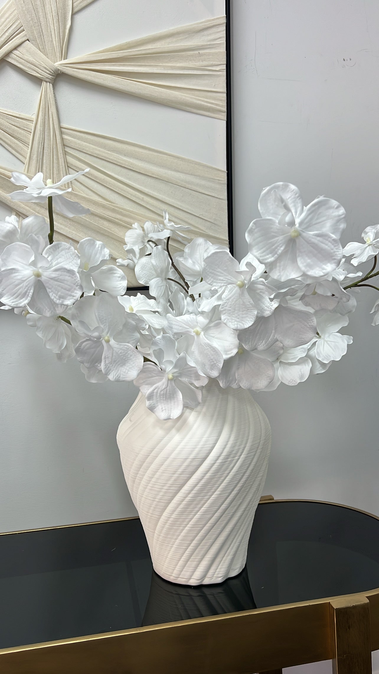 Angelican real touch white orchid 95 cm stem