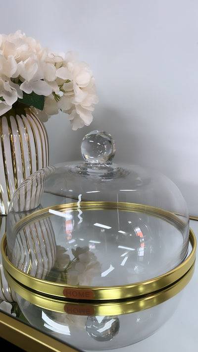 Gold Cake dome - Luscious Homewares