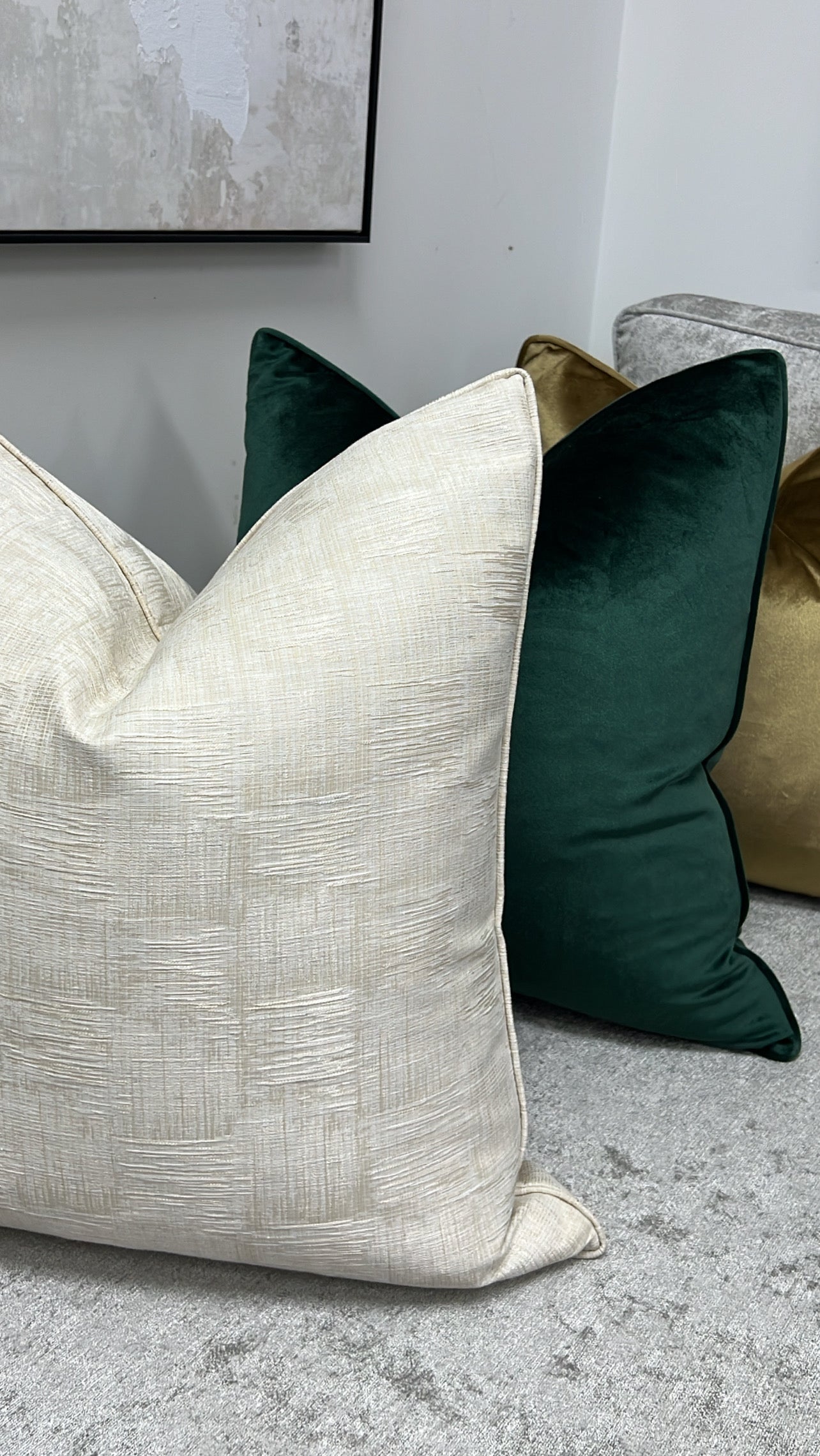 Luxe emerald cushion - Luscious Homewares