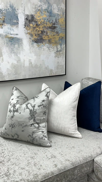 Belmond silver cushion - Luscious Homewares