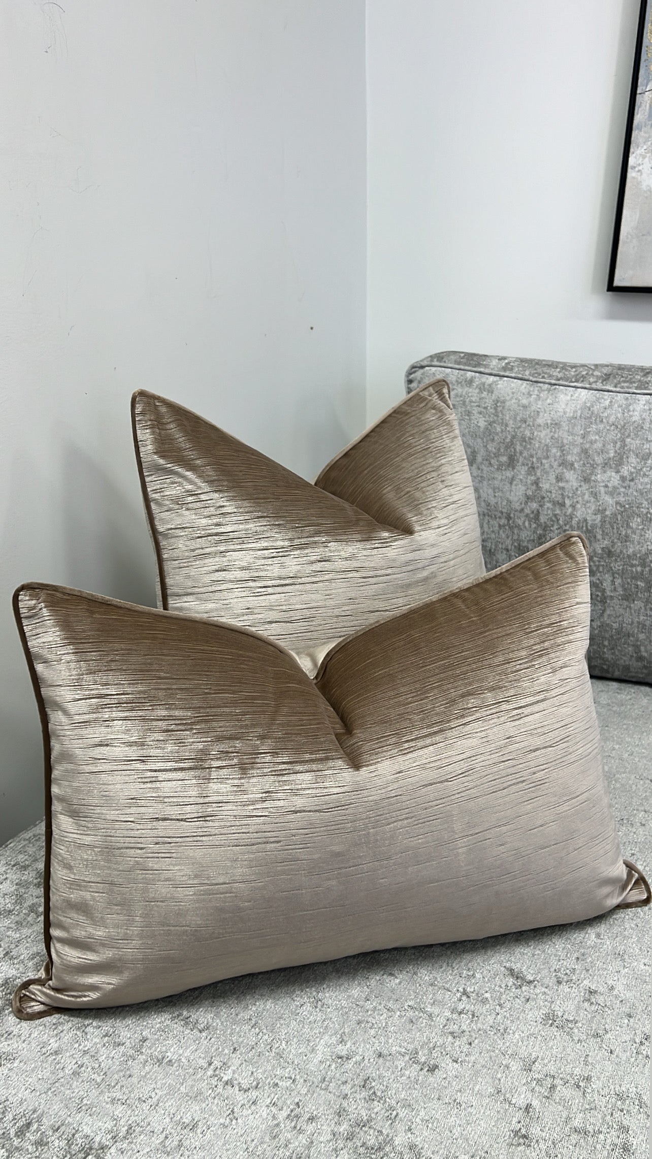 Acacia mocha cushion - Luscious Homewares