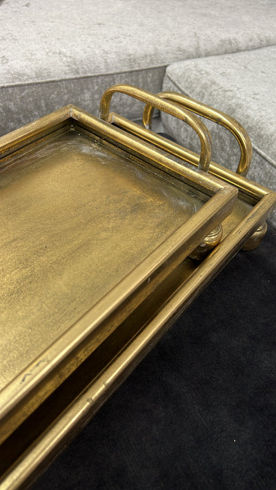 Rustic gold tray - Luscious Homewares