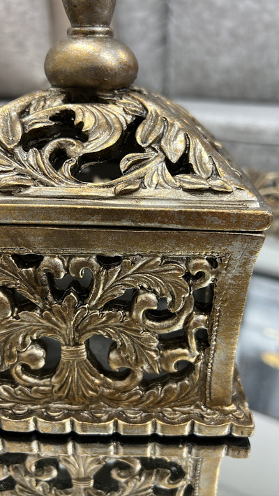 Victorian rustic gold trinket box - Luscious Homewares