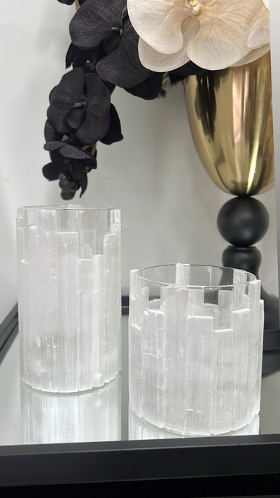 Quartz stone candle holder/ vase - Luscious Homewares