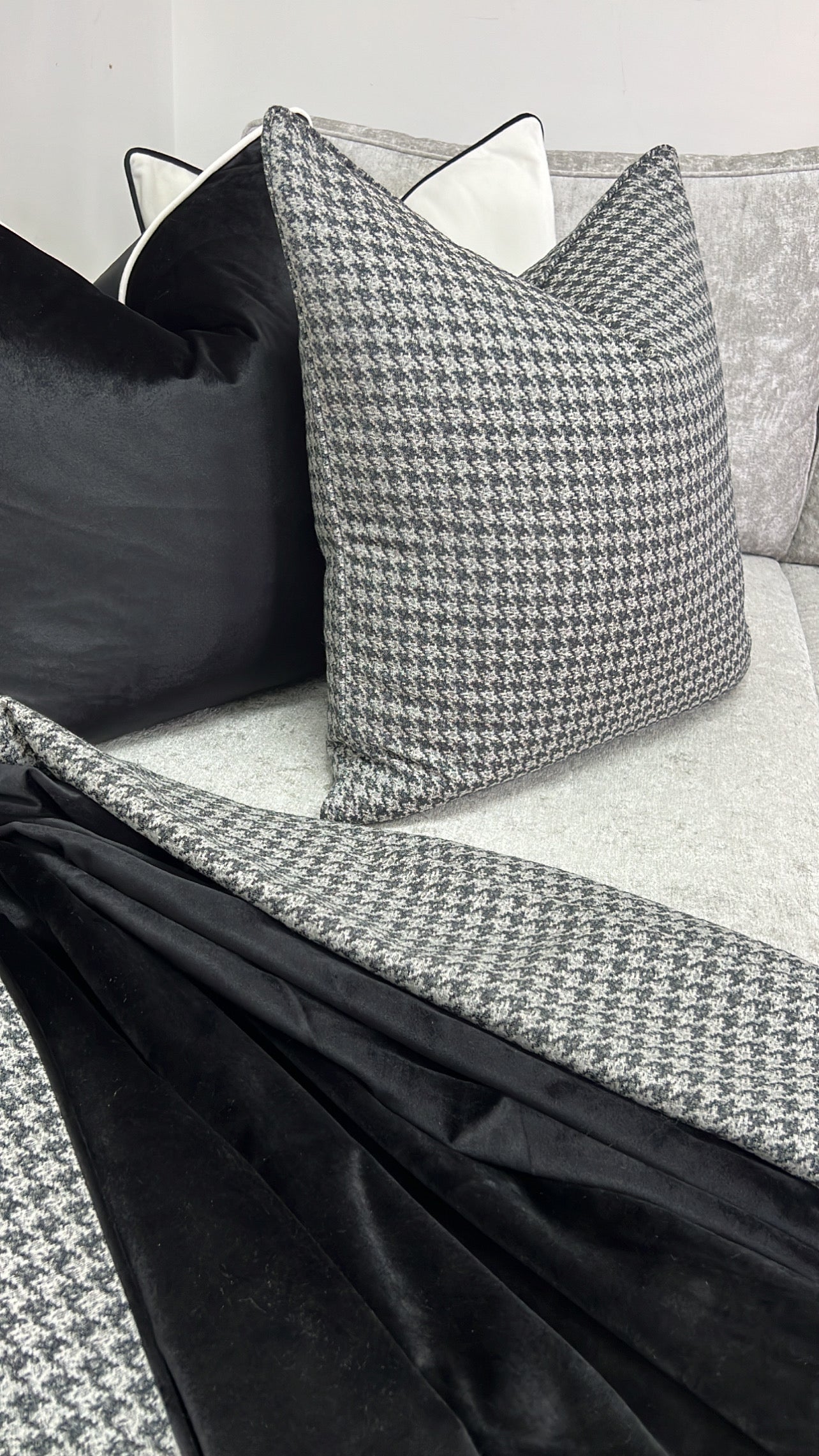 Diona Dark cushion - Luscious Homewares