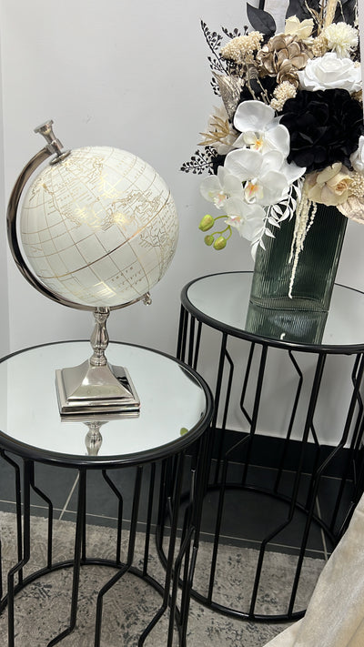 World globe silver/gold - Luscious Homewares