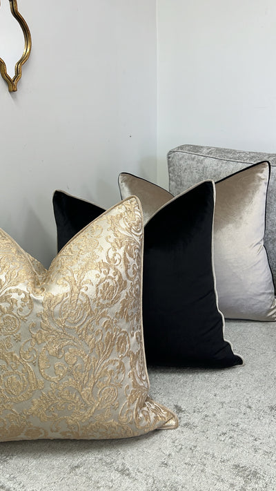 Madelyn gold cushion - Luscious Homewares