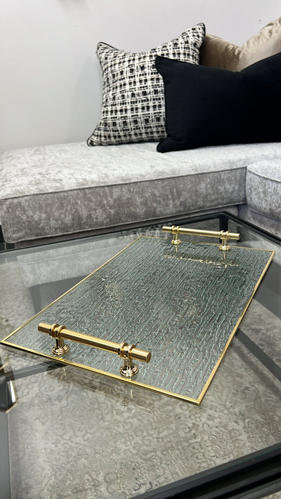 Waterfall glass tray - Luscious Homewares