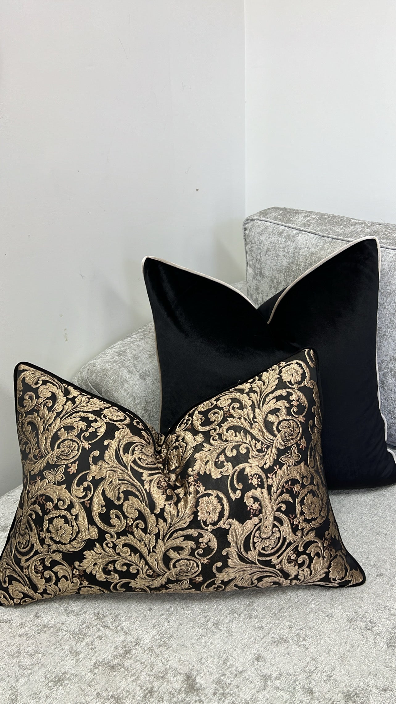 Ritual black cushion - Luscious Homewares