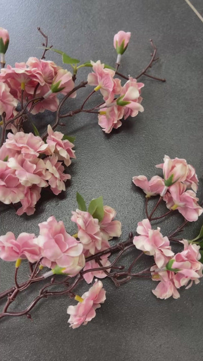 Blush pink floral Cherry blossom 110cm stem