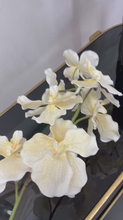 Angelican real touch yellow orchid 95 cm stem