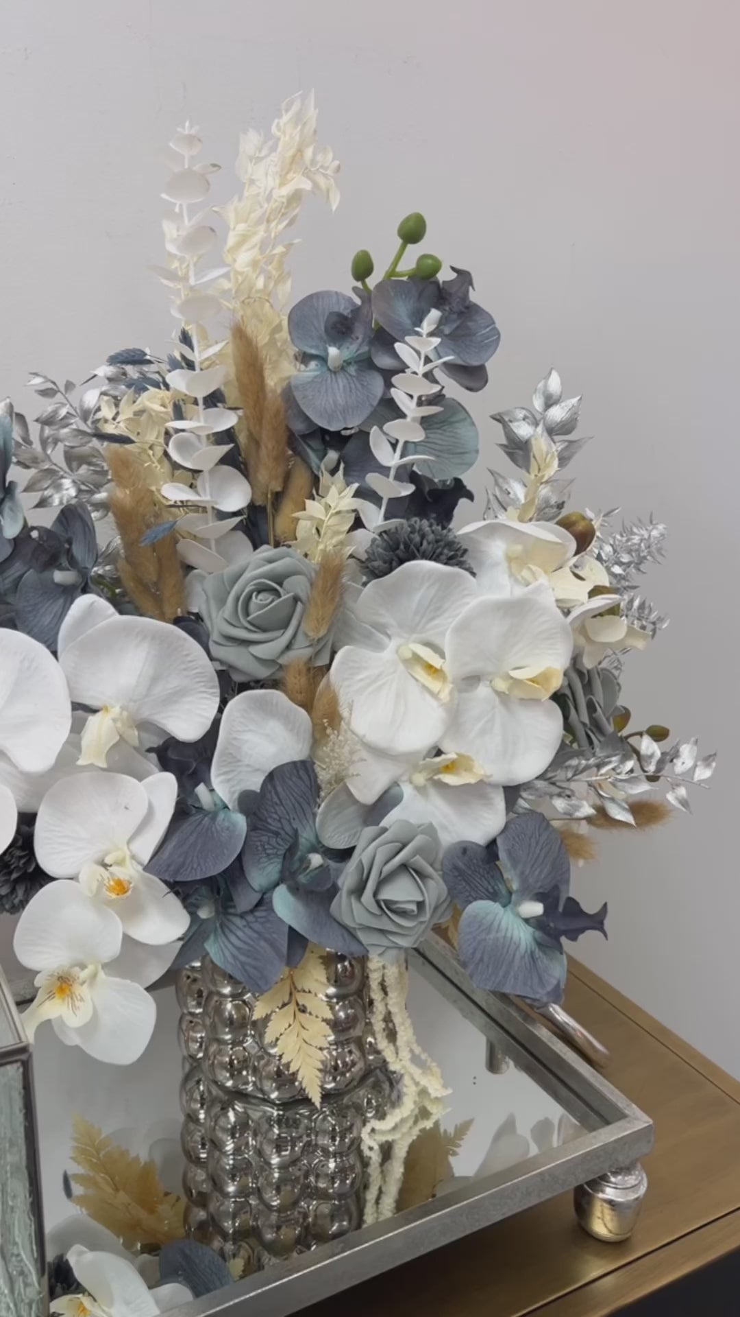 Sapphire floral arrangement