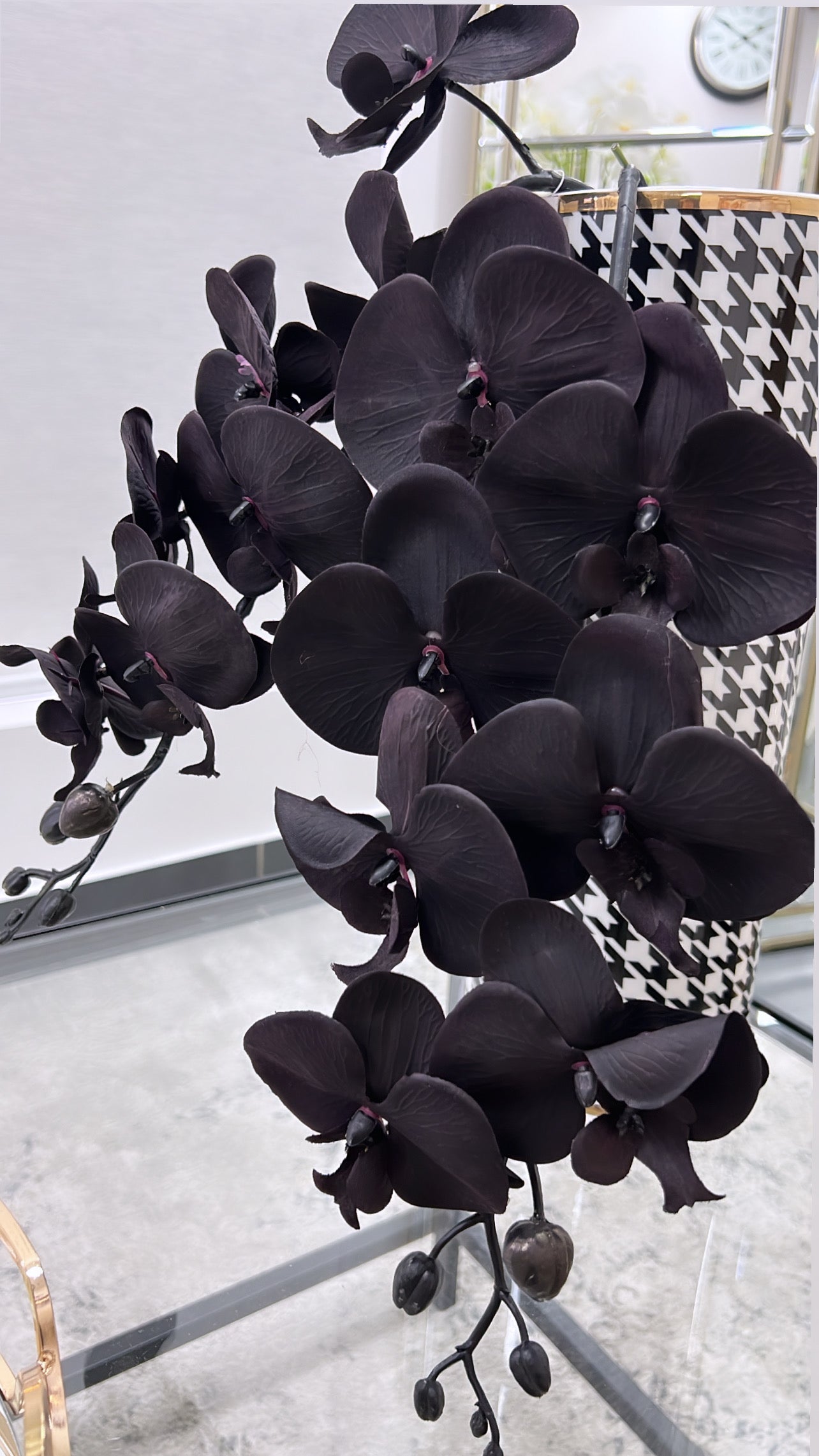 Black orchid flower - Luscious Homewares