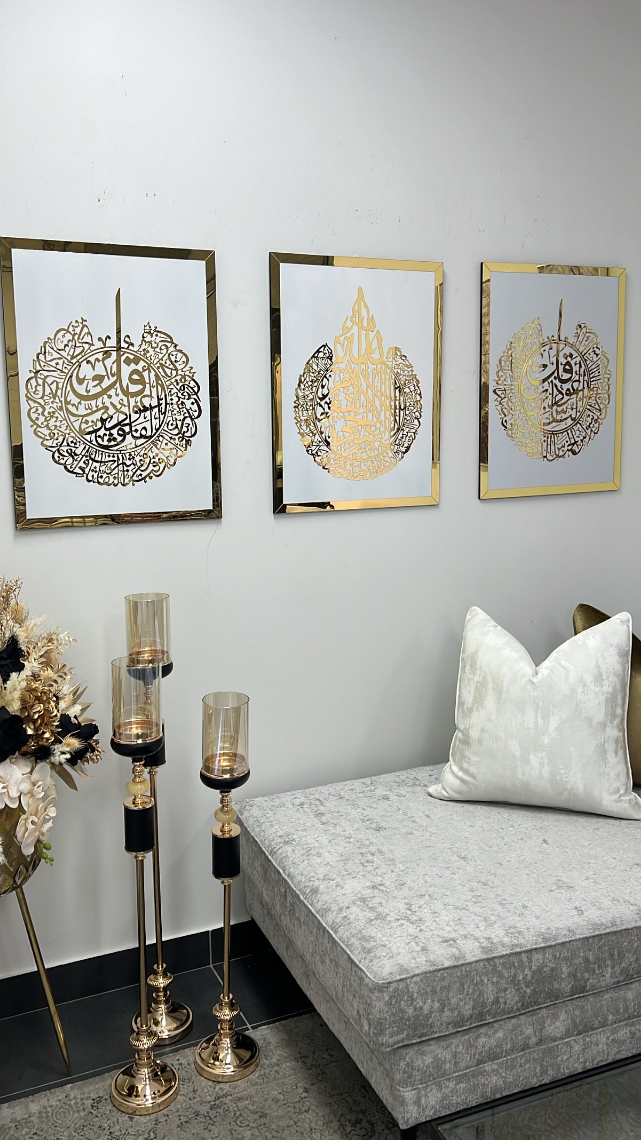 Calligraphy gold Acrylic frame - Luscious Homewares