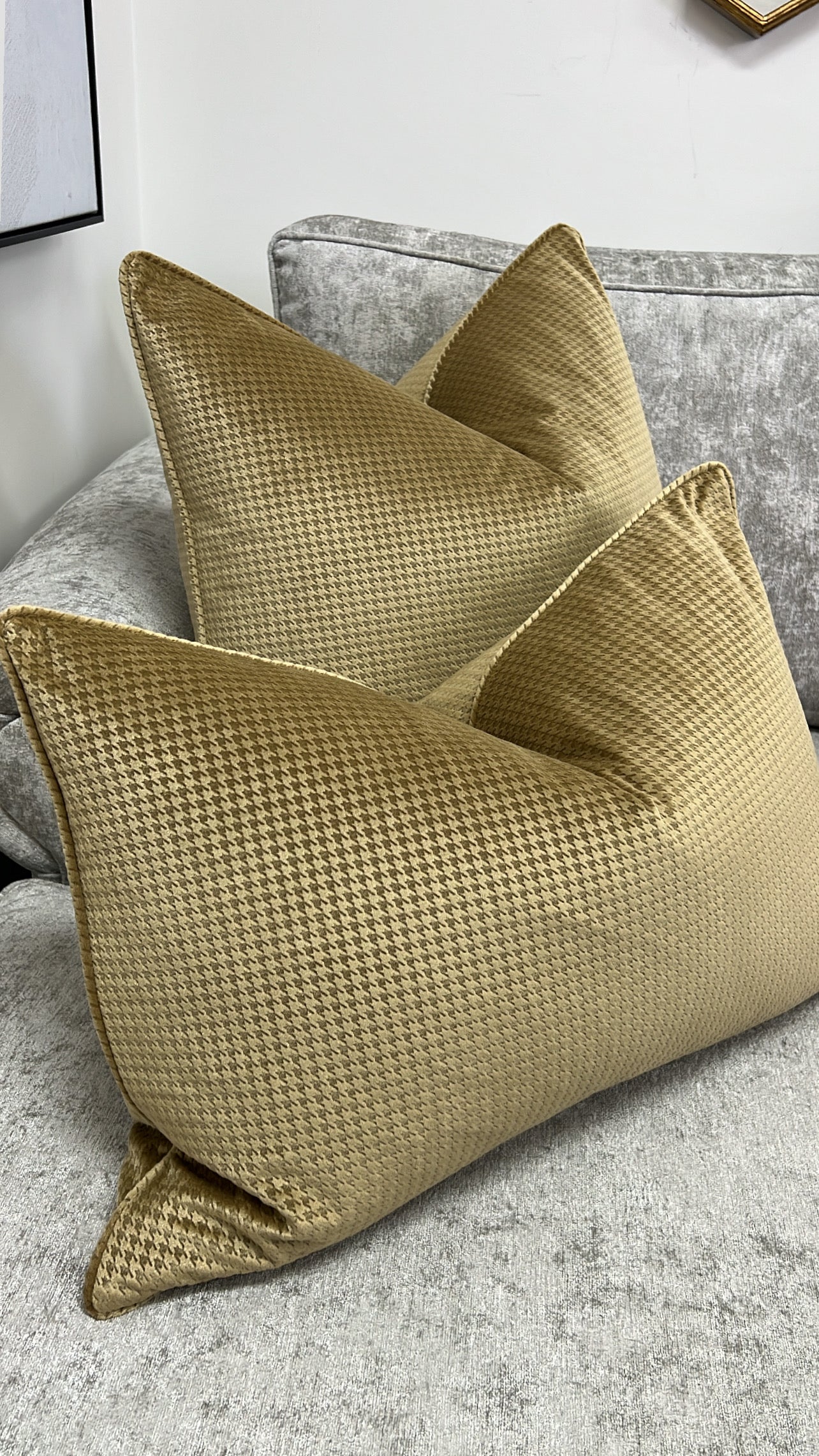 Russo gold cushion - Luscious Homewares