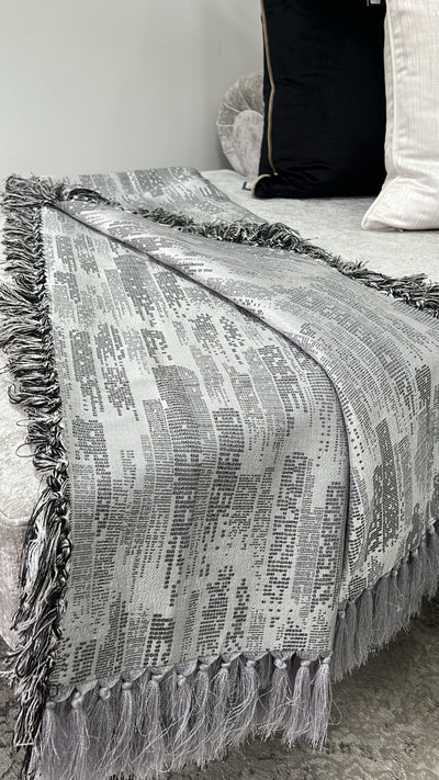 City night grey Throw double sided - Luscious Homewares