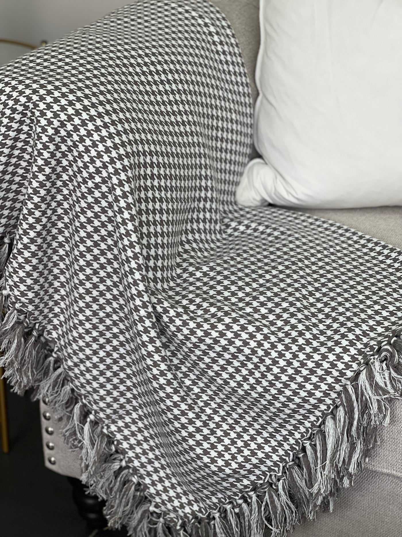 Giana throw grey - Luscious Homewares