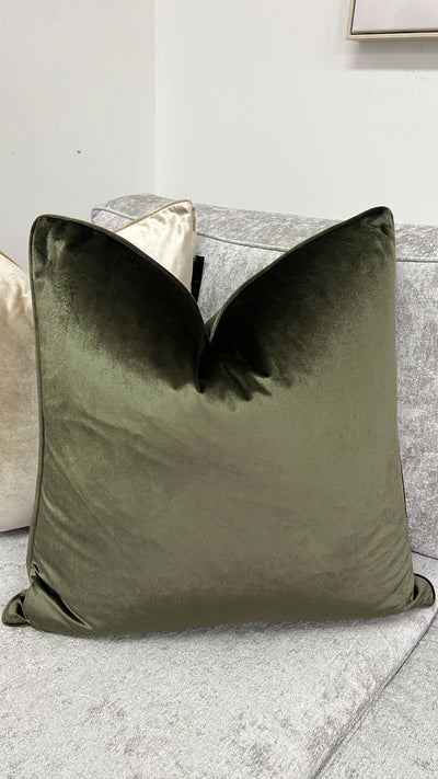 Luxe khaki 55x55 - Luscious Homewares